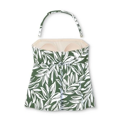 Brand new ๐ Women's Bandeau Tiered Tankini Top - Kona Solโข Dark Green ๐ 7 Brand new ๐ Women's Bandeau Tiered Tankini Top - Kona Solโข Dark Green ๐ - Image 5