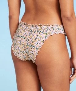 Best reviews of ⭐ Women's Ruffle Cheeky Bikini Bottom - Shade & Shore™ Yellow Floral 😀 -Swimsuits Official Site unnamed file 981