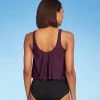 Best deal 👏 Women's Handkerchief Crop Tankini Top - Kona Sol™ Atlantic Burgundy 🌟 -Swimsuits Official Site unnamed file 9820