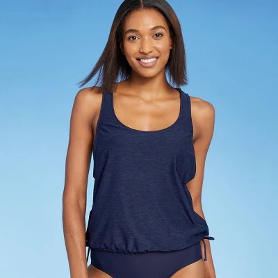 Coupon ๐ Women's Side-Tie Tankini Top - Kona Solโข Oxford Blue ๐ 8 Coupon ๐ Women's Side-Tie Tankini Top - Kona Solโข Oxford Blue ๐ - Image 6