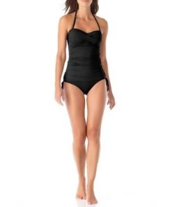 Outlet ⭐ Anne Cole - Women's Twist Front Bandeaukini Swim Top 🎁 -Swimsuits Official Site unnamed file 9865