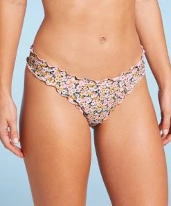 Best reviews of ⭐ Women's Ruffle Cheeky Bikini Bottom - Shade & Shore™ Yellow Floral 😀 -Swimsuits Official Site unnamed file 987