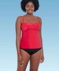 Budget ๐ Women's Slimming Control Draped Bandeau Tankini Top - Dreamsuit by Miracle Brands Red ๐ 30 Budget ๐ Women's Slimming Control Draped Bandeau Tankini Top - Dreamsuit by Miracle Brands Red ๐ -Swimsuits Official Site unnamed file 9894