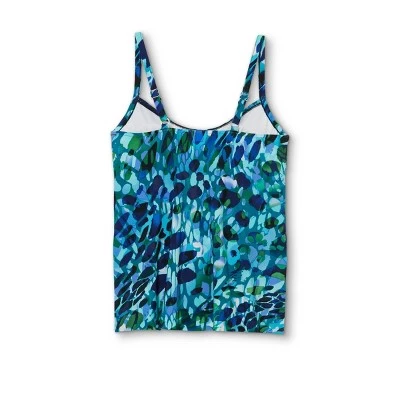 Promo 🔥 Women's Angled Tiered Tankini Top - Aqua Green® Blue 🛒 7 Promo 🔥 Women's Angled Tiered Tankini Top - Aqua Green® Blue 🛒 - Image 5