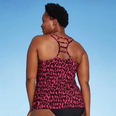 Best Pirce ❤️ Women's Racerback Tankini Top - Aqua Green® Pink 👏 5 Best Pirce ❤️ Women's Racerback Tankini Top - Aqua Green® Pink 👏 - Image 3